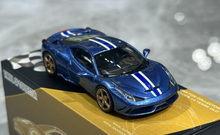 Load image into Gallery viewer, TOC 1:64 Blue FE458 Speciale Sports Model Diecast Metal Car New Collection
