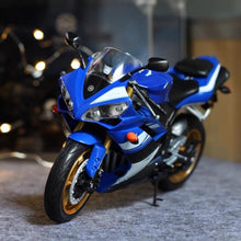 Load image into Gallery viewer, WELLY Blue 1:10 YZF R1 Sports Racing Heavy Model Diecast Metal Motorcycle
