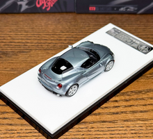 Load image into Gallery viewer, 1:64 CL Blue Romeo 4C Coupe Sports Model Diecast Resin Car New Collection

