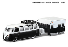 Load image into Gallery viewer, Maisto 1:64 VW Samba Alameda Van Trailer Model Toy Diecast Metal Car BN
