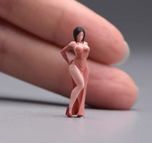 Load image into Gallery viewer, 1:64 Painted Figure Model Miniature Resin Diorama Sand Dress Lady Sexy Beauty
