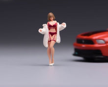 Load image into Gallery viewer, 1:64 Painted Figure Model Miniature Resin Diorama Sand Bikini Fur Beauty Lady
