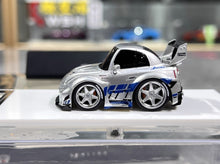 Load image into Gallery viewer, KR 1:64 Silver LBWK GTR R35 Cute Q Sports Model Diecast Resin Car New Collection
