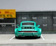 Load image into Gallery viewer, CM 1:64 Green RWB 964 Widebody Classic Sports Model Diecast Metal Car New
