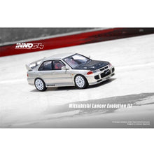 Load image into Gallery viewer, INNO 1:64 JDM Silver Mitsubishi Lancer EVO Racing Sports Model Toy Metal Car Display Box
