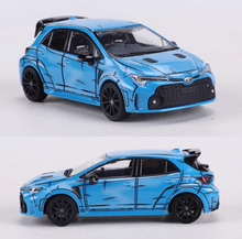 Load image into Gallery viewer, GCD 1:64 Blue GR Corolla Hatchback Sports Model Diecast Metal Car New Collection

