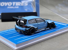 Load image into Gallery viewer, TPC 1:64 Blue Civic EG6 Widebody Sports Model Diecast Metal Car Box New Collection
