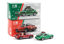 Load image into Gallery viewer, XCARTOYS 1:64 Christmas Set Singer 964 Targa Sport Model Diecast Metal Car New
