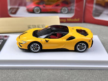 Load image into Gallery viewer, LF 1:64 Yellow SF90 Stradale Super Racing Sports Model Diecast Metal Car New
