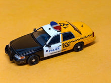 Load image into Gallery viewer, GOC 1:64 Black Yellow Crown Victoria CV DUI Police Model Diecast Metal Car New Collection

