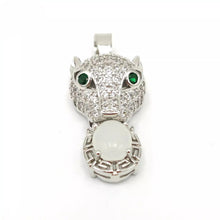 Load image into Gallery viewer, Nature Jade Leopard Pendant Necklace Gift For Woman Jewelry charm Blessing d

