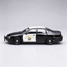 Load image into Gallery viewer, 596 1:64 Black Impala CHP Highway Police Sport Model Diecast Metal Car New Collection

