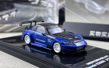 Load image into Gallery viewer, MH 1:64 Blue Carbon S2000 Widebody Racing Sports Model Diecast Metal Car New Collection
