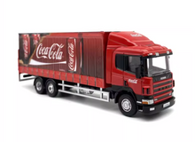Load image into Gallery viewer, 1:76 Red Coke Scania 94D Delivery Container Truck Model Diecast Metal Car New Collection
