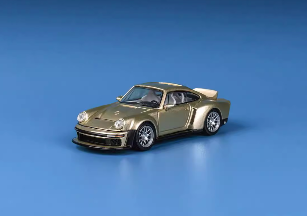FY 1:64 Gold 911 Singer DLS Turbo Road Sports Model Diecast Metal Car New Collection