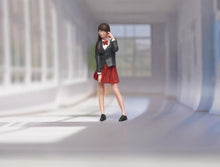 Load image into Gallery viewer, 1:64 Painted Figure Model Miniature Resin Diorama Sand Red Skirt Uniform Girl
