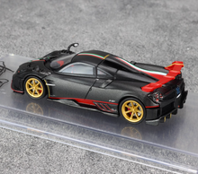Load image into Gallery viewer, CM 1:64 Black Carbon Gold Rims Imola Racing Sports Model Diecast Metal Car New Collection
