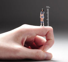 Load image into Gallery viewer, 1:64 Painted Unpainted Figure Model Miniature Resin Diorama School Uniform Girl New
