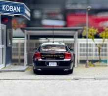 Load image into Gallery viewer, Rollin 1:64 2008 Black CHP Police Charger Muscle Model Diecast Metal Car New Collection
