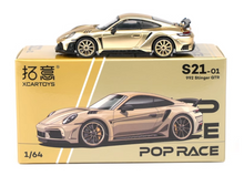 Load image into Gallery viewer, Poprace 1:64 Gold 992 Stinger GTR Racing Sports Model Diecast Metal Car New Collection
