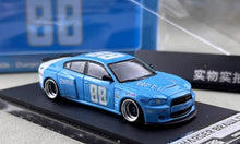 Load image into Gallery viewer, PSC 1:64 Blue Charger Brawler #88 Widebody Sports Model Diecast Metal Car New Collection
