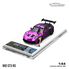 Load image into Gallery viewer, Aurora 1:64 992 GT3 RS RWB 964 Karting Figure Sport Model Diecast Metal Car
