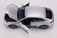 Load image into Gallery viewer, Bburago 1:24 Silver Macan Electric EV Sports Open Model Diecast Metal Car New Collection
