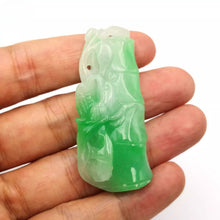 Load image into Gallery viewer, Nature Jade Bamboo Pendant Necklace Gift Jewelry charm Blessing Lucky Fortune a
