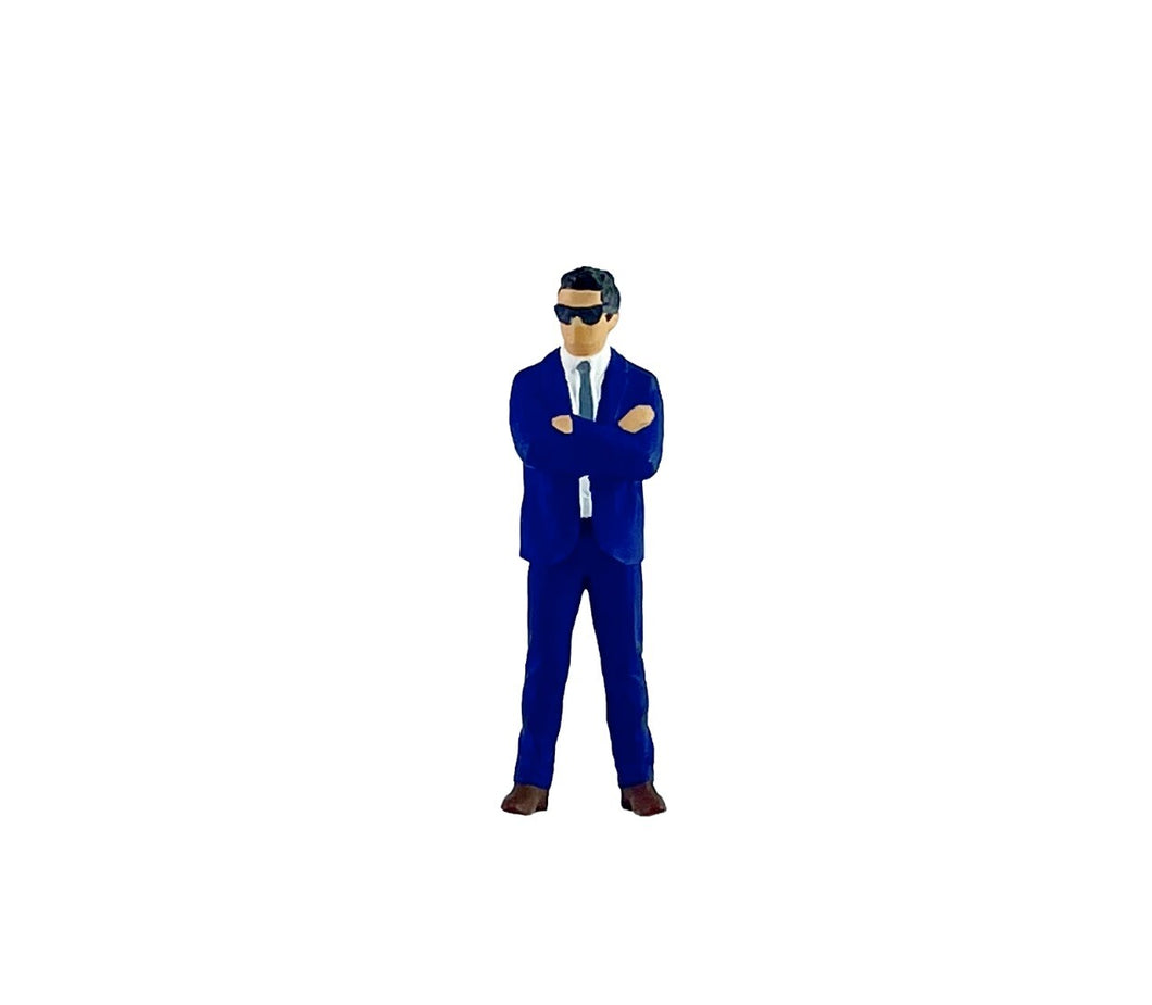 1:64 Painted Figure Mini Model Miniature Resin Diorama Man Bodyguard Security