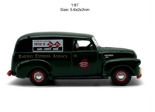 Load image into Gallery viewer, 1:87 Green 1950 Van Wagon Classic Sports Railway Model Diecast Metal Car New Collection
