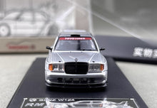 Load image into Gallery viewer, RM 1:64 Silver W124 Widebody Sedan Sports Model Diecast Metal Car New Collection
