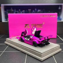 Load image into Gallery viewer, Topart 1:64 Pink LBWK Countach #41 Sports Model Diecast Metal Car New Collection
