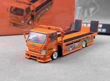 Load image into Gallery viewer, Supcar 1:64 Orange H300 Flatbed Trailer Truck Model Diecast Metal Car New Collection
