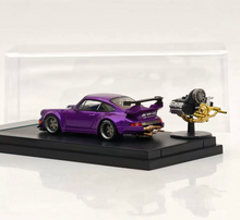 Load image into Gallery viewer, SW 1:64 Purple RWB 964 Engine Sports Model Diecast Metal Car New Collection
