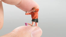 Load image into Gallery viewer, 1:64 Painted Figure Model Miniature Resin Diorama Toy Sand Selfie Skirt Girl
