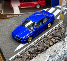 Load image into Gallery viewer, Mortal 1:64 Blue E30 M3 Coupe Sports Model Diecast Metal Car New Collection
