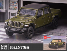 Load image into Gallery viewer, JKM 1:64 Green Jeep Gladiator Pick Up Truck 4x4 2020 SUV Model Toy Metal Car
