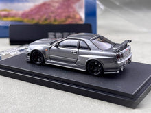 Load image into Gallery viewer, FUJI 1:64 JDM Gray Skyline GTR R34 Z-Tune Sports Model Diecast Metal Car New Collection

