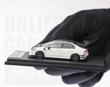 Load image into Gallery viewer, MT 1:64 White JDM Civic Type R FD2 Spoon Sports Model Diecast Metal Car BN

