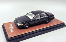 Load image into Gallery viewer, GOC 1:64 Black Police Crown Victoria EN114 Sedan Model Diecast Metal Car New
