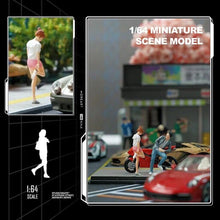 Load image into Gallery viewer, 1:64 Painted Figure Mini Model Miniature Resin Diorama People Sand Pink Girl
