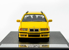 Load image into Gallery viewer, Mortal 1:64 Yellow M3 E36 Touring Wagon Sports Model Diecast Metal Car New Collection
