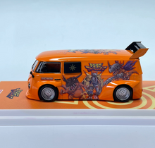 Load image into Gallery viewer, CC 1:64 Orange Dinosaur VW T1 Widebody Van Sports Model Diecast Metal Car New Collection

