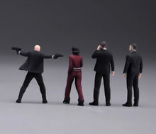 Load image into Gallery viewer, 1:64 Painted Figure Model Miniature Resin Diorama Toy Sand Bodyguard Security BN
