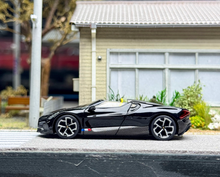 Load image into Gallery viewer, Minigt 1:64 Black W16 Mistral Convertible Sports Model Diecast Metal Car New Collection
