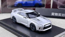 Load image into Gallery viewer, MH 1:64 Silver 50th Skyline GTR R35 Racing Sports Model Diecast Metal Car New Collection
