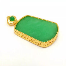 Load image into Gallery viewer, Nature Jade Smooth Pendant Necklace Gift Jewelry charm Blessing Lucky Fortune G
