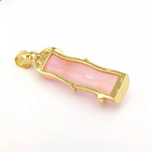 Load image into Gallery viewer, Nature Jade Bamboo Pendant Necklace Gift Jewelry charm Blessing Lucky Pink New
