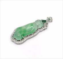 Load image into Gallery viewer, Nature Jade Budha Hand Pendant Necklace Gift Jewelry charm Blessing Lucky New d
