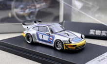 Load image into Gallery viewer, SW 1:64 Matte Silver RWB 964 #7 Classic Sports Model Diecast Metal Car New Collection
